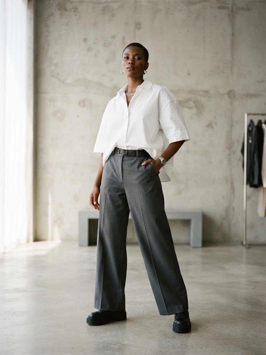 Camisa boxy cut blanca